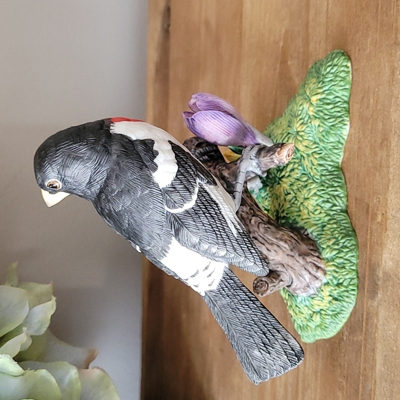 Lenox "Rose Breasted Grosbeak" Bird Figurine - Picture 5 of 12